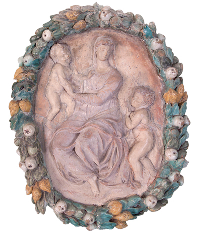 medalhão terracota